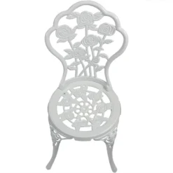 Sunnydaze Decor Sunnydaze Flower Design Cast Aluminum Bistro Set With Cast Iron Legs, White, 3pc -Crosley shop GUEST 3a41d836 c5e0 4bfe 8ec9 6ee73213d514