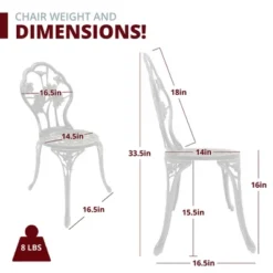 Zia 3-Piece Patio Bistro Table Set In Oil Rubbed Bronze | Kinger Home -Crosley shop GUEST 3b40a1dd bca9 424b 8c13 c4d028e1c862