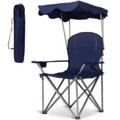 Costway Portable Folding Beach Canopy Chair W/ Cup Holders Bag Camping Hiking Outdoor -Crosley shop GUEST 3bd7416e 1f98 43b7 8a04 cd485323ec58