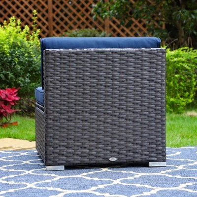 Outdoor Sectional Chairs With Cushions - Captiva Designs 6 Outdoor Sectional Chairs With Cushions - Captiva Designs - Image 6
