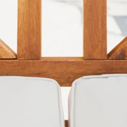 Acacia Wood X-Back Love Seat With Cushions Brown - Saracina Home -Crosley shop GUEST 4011e201 dc2b 4024 b82d eb79d7cfd72d