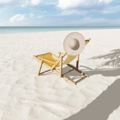 Summer Sun Home Art Geo Folding Lounge Chair Yellow - Deny Designs -Crosley shop GUEST 4025c107 0eee 4ced adba bf5da6dfe94a