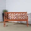 Vifah Eucalyptus Outdoor Wood Bench - Brown