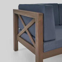 8pc Brava Acacia Sectional Patio Sofa Set -Gray Christopher Knight Home 6 8pc Brava Acacia Sectional Patio Sofa Set -Gray Christopher Knight Home -Crosley shop GUEST 42e46d8a f84f 415a ba15 fdac0e675d48