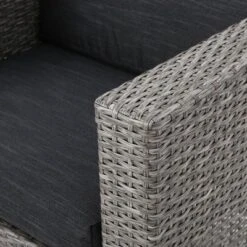 Puerta 8pc Wicker Chat Set - Black/Gray - Christopher Knight Home -Crosley shop GUEST 47132800 6456 49df b837 9dcd10d2ac87