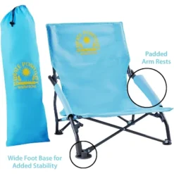 Maui And Sons Comfort Sling Back Bag Beach Camping Picnic Chair Lite Blue -Crosley shop GUEST 47369c95 b7e1 426e bc6c 32b157470df2
