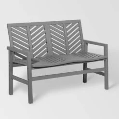 Slatted Chevron Acacia Wood Patio Loveseat – Saracina Home -Crosley shop GUEST 4aaa56bf 66a3 4a7a b898 356d6bf47fb1
