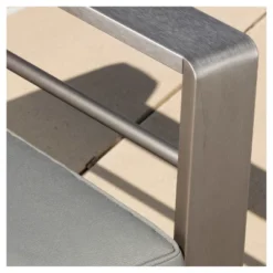 Cape Coral 5pc Aluminum Sofa Set With Cushions - Khaki - Christopher Knight Home -Crosley shop GUEST 4b3c6475 9a22 471f a84d baa77a1d3df9