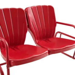 Ridgeland Outdoor Metal Loveseat Glider - Red - Crosley -Crosley shop GUEST 4e43f40b d6a8 4250 b7eb f1af08e7e9fd