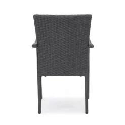 Corsica Set Of 2 Wicker Dining Chair With Cushions - Gray - Christopher Knight Home -Crosley shop GUEST 52752b02 9799 45dd 81eb 8854dc8a6902