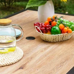 7pc Patio Dining Set With 360 Swivel Chairs & Rectangle Plastic Tabletop - Captiva Designs -Crosley shop GUEST 54743b92 9749 45cd b7ce 33e8fc570700