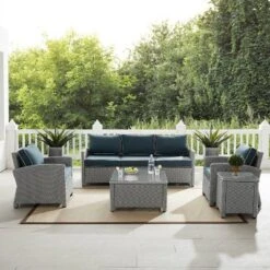 Bradenton 5pc Outdoor Wicker Sofa Set - Crosley -Crosley shop GUEST 56b1f59e 157e 46ad 947c c9513a18cadc