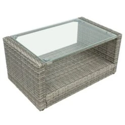 Terrazzo 4pc Outdoor Wicker Seating Set With Cushions - DUKAP -Crosley shop GUEST 57aa744e 0c10 499b 8187 e5195a8d5125