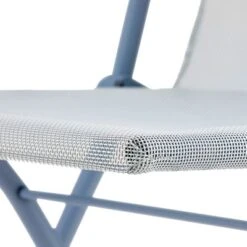 Lafuma Balcony II Colorblock Batyline Fabric Steel Frame Lightweight Foldable Portable Patio, Lawn, And Garden Bistro Chair, Ciel Sky Blue, Set Of 2 -Crosley shop GUEST 593d29b6 0183 42e3 871f 53ea562cad9c