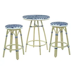 3pc Cuddy Aluminum Counter Height Patio Bistro Set - MiBasics -Crosley shop GUEST 5af2e971 a10c 4157 a084 96a3233653e6