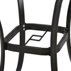 5-Piece Patio Rattan Dining Table Set , Counter Height PE Wicker Dining Table Set With Umbrella Hole And 4 Foldable Chairs, Brown-ModernLuxe 20 5-Piece Patio Rattan Dining Table Set , Counter Height PE Wicker Dining Table Set With Umbrella Hole And 4 Foldable Chairs, Brown-ModernLuxe -Crosley shop GUEST 5c8dfd73 2f3e 4d5b 9e15 00d506a141b6