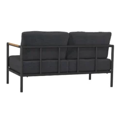 Emma And Oliver Aluminum Frame Loveseat With Teak Arm Accents And Plush Cushions 16 Emma And Oliver Aluminum Frame Loveseat With Teak Arm Accents And Plush Cushions -Crosley shop GUEST 5dccb1d9 45d4 4599 bb90 1110e7046b4a