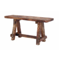 Wooden Garden Patio Bench Brown - The Urban Port -Crosley shop GUEST 5f87f920 33ed 49f9 b170 041330452f20