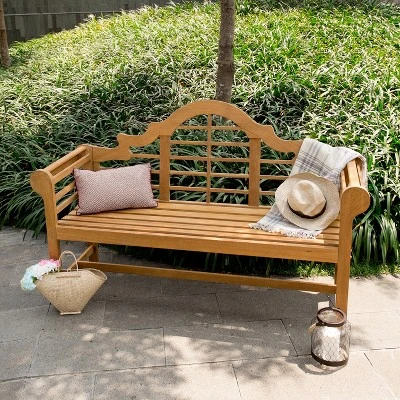 Lutyens 5ft Teak Bench - Natural - Cambridge Casual 3 Lutyens 5ft Teak Bench - Natural - Cambridge Casual - Image 3