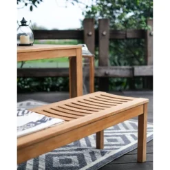 Chester Outdoor Teak Wood Backless Bench - Cambridge Casual -Crosley shop GUEST 623e1184 48f5 41db b622 9fb9a772e79c