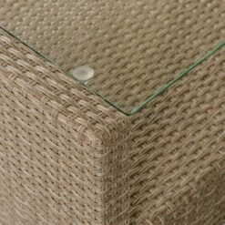 4pc Wicker Patio Conversation Set With Cushions - Beige/Brown - GODEER -Crosley shop GUEST 62db6fe6 8a78 4394 8fc1 6f21e19d0c0c