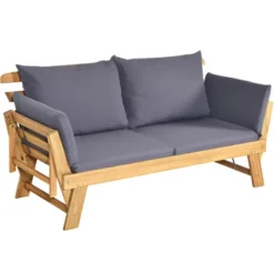Tangkula Outdoor Folding Daybed Patio Acacia Wood Convertible Couch Sofa Bed TurquoiseRed WhiteDark Grey 17 Tangkula Outdoor Folding Daybed Patio Acacia Wood Convertible Couch Sofa Bed TurquoiseRed WhiteDark Grey -Crosley shop GUEST 63afcecf bb2b 4dfe a069 f691f035bfb3