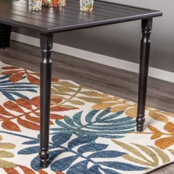 7pc Outdoor Dining Set With Steel Rectangle Table With Umbrella Hole & Padded Swivel Chairs - Captiva Designs -Crosley shop GUEST 670791a2 0135 4e81 838e d7cbecc5fa95