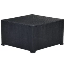 6pc Wicker Patio Conversation Set With Cushions - Black/Gray - GODEER -Crosley shop GUEST 67c4d86c 00fa 4562 b86a 6c4d5614aee7