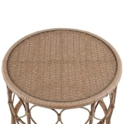 Juniper 4pc Outdoor Wicker Conversation Set - Cream/Natural -Crosley -Crosley shop GUEST 68725a51 709c 428d 8ff4 fb4ef20d79f7