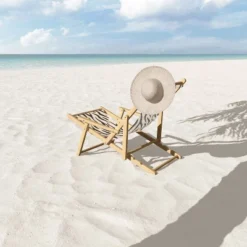 Avenie Tiger Stripes Sling Chair - Cream - Deny Designs 3 Avenie Tiger Stripes Sling Chair - Cream - Deny Designs -Crosley shop GUEST 6b6cae64 51b0 43f9 8b89 b6f0e6fa7fed