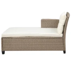 4pc Wicker Patio Conversation Seating Set With Cushions - Beige/Brown - GODEER -Crosley shop GUEST 6d944197 78f9 4975 9a13 ba1d42ed6511