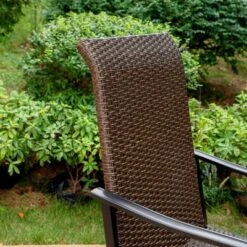 Captiva Designs 9pc Steel Outdoor Patio Dining Set With 360 Swivel Chairs & Rectangle Extendable Table -Crosley shop GUEST 6e43508b b16e 46f2 9706 abaada599f3e