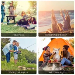 Costway Portable Folding Picnic Double Chair W/Umbrella Table Cooler Beach Camping Chair 12 Costway Portable Folding Picnic Double Chair W/Umbrella Table Cooler Beach Camping Chair -Crosley shop GUEST 71090cb7 b91b 48ae a241 ad8159c6cb1d