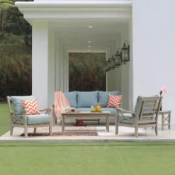 Abbington Teak Patio Sofa With Cushion - Cambridge Casual 9 Abbington Teak Patio Sofa With Cushion - Cambridge Casual -Crosley shop GUEST 71908c80 b4c3 4542 9fb3 32014eb16d90