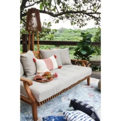 Mosko Teak Outdoor Daybed With Cushion - Cambridge Casual -Crosley shop GUEST 71d44eff f342 4562 88b9 a4f3d5a418bb