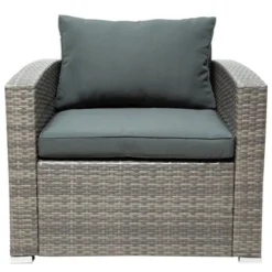 7pc Wicker Patio Seating Set With Storage Box - Gray - GODEER -Crosley shop GUEST 72d76394 7d0d 4e17 8cb8 0a7eb8b704b8