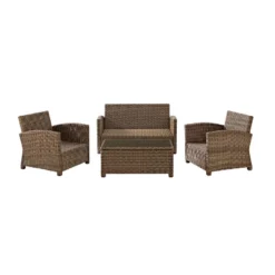 Bradenton 4pc Outdoor Wicker Conversation Set - Crosley -Crosley shop GUEST 74205e0f 6b84 4400 b933 a50df22ed845