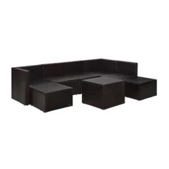 Palm Harbor 8pc All-Weather Wicker Patio Seating Set - Gray - Crosley -Crosley shop GUEST 78cee260 898f 4c65 8d82 d4e4cdc7bfea