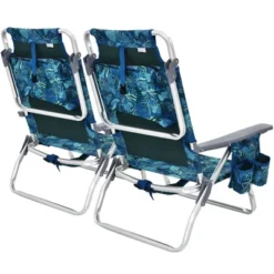 Costway 4PCS Folding Backpack Beach Chair Reclining Camping Chair W/ Storage Bag -Crosley shop GUEST 790d18b3 0bf4 400e 862a d10076a54826