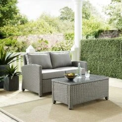 Bradenton Outdoor Wicker Sofa & Coffee Table Set - Crosley -Crosley shop GUEST 7948dccf 0420 4b4e bc3e 9245340d7eaf