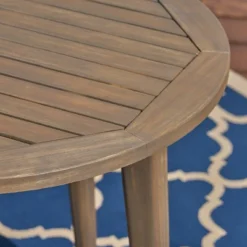 Casa 3pc Acacia Bistro Dining Set Gray/Cream - Christopher Knight Home -Crosley shop GUEST 798c4525 cfbc 42a3 b319 9bac02926524