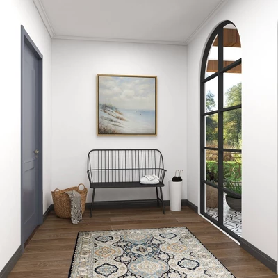 Traditional Outdoor Patio Bench - Black - Olivia & May 11 Traditional Outdoor Patio Bench - Black - Olivia & May - Image 11