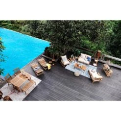 Cambridge Casual 6pc Auburn Teak Outdoor Patio Dining Furniture Set With Cushion -Crosley shop GUEST 7d873af5 d875 44eb 8eb8 dc2071b143cc