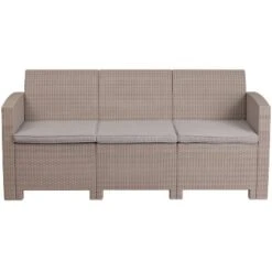 Flash Furniture Faux Rattan Sofa With All-Weather Cushions -Crosley shop GUEST 7fa16292 8bcd 44a5 95dd 153d06b5ea65 1