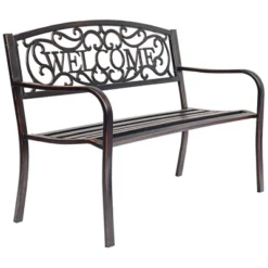 Costway Garden Bench Outdoor Furniture Porch Path Loveseat Chair -Crosley shop GUEST 81ff76d5 d054 4ebe 9caa e190983532d6