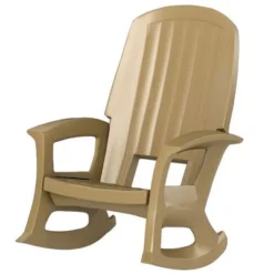 Semco Rockaway Heavy-Duty Outdoor Rocking Chair W/Low Maintenance All-Weather Porch Rocker & Easy Assembly For Deck And Patio, Taupe (2 Pack) -Crosley shop GUEST 84961992 ddb5 4905 957e ddd04790267a