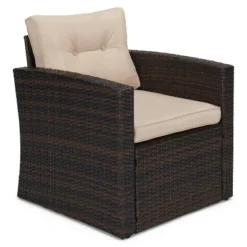 5pc Wicker Outdoor Conversation Set - EDYO LIVING -Crosley shop GUEST 84d5ca84 67f5 4259 ae9b fd9ceb53e0cd