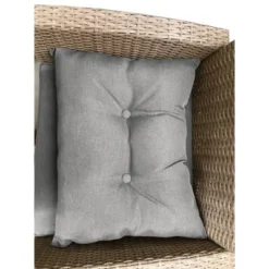 4pc Wicker Patio Conversation Set With Cushions - Beige/Brown - GODEER -Crosley shop GUEST 85c9ab90 3c3d 4abc b055 29e819010566