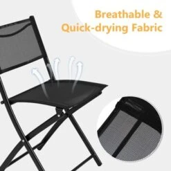 Tangkula 3-Piece Patio Bistro Dining Furniture Set, Outdoor Patio Conversation Set With Round Black Tempered Glass Tabletop And 2 Folding Chairs 13 Tangkula 3-Piece Patio Bistro Dining Furniture Set, Outdoor Patio Conversation Set With Round Black Tempered Glass Tabletop And 2 Folding Chairs -Crosley shop GUEST 865b3db5 40ca 4d18 88fa 2cc36101e2a1