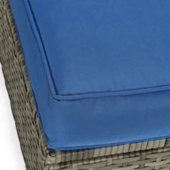 4pc Wicker Patio Sectional Seating Set - Blue - EDYO LIVING -Crosley shop GUEST 86813eed c2ab 497e afcf bfc85eef015a